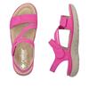 Rieker Twin Velcro Cross Strap Sandal - Fuchsia